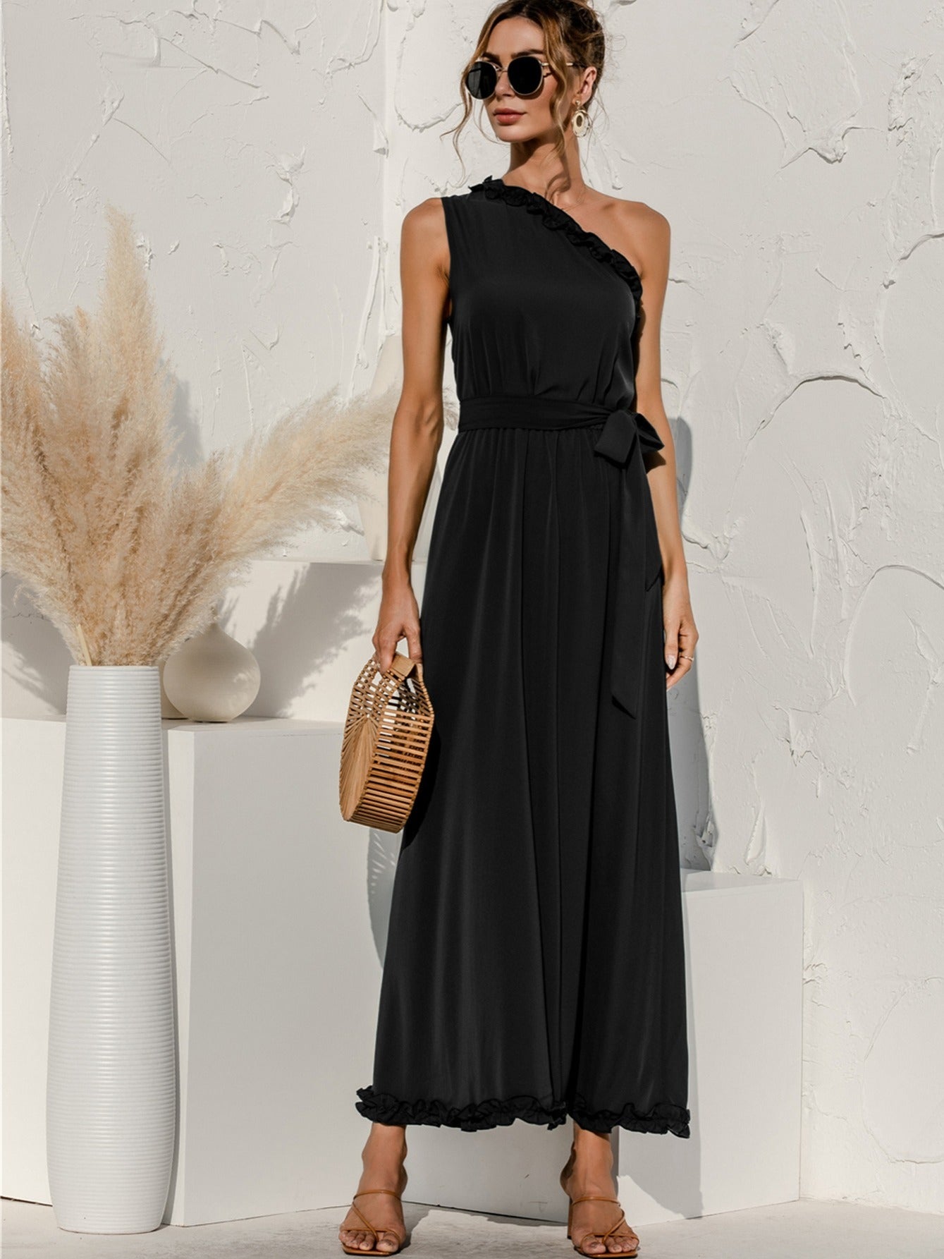 Antmvs Women's Dresses Sexy Summer Women's High Waist Fashion Slim Temperament Maxi Dresses