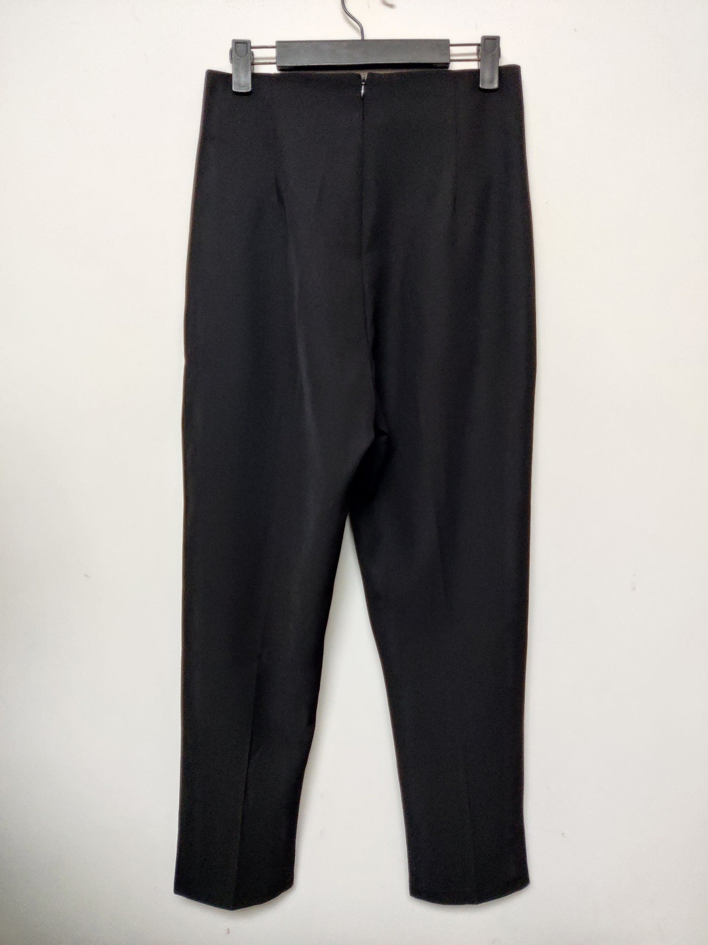 Antmvs Solid High Waist Pans, Elegant Straight Leg Button Pants, Women's Clothing