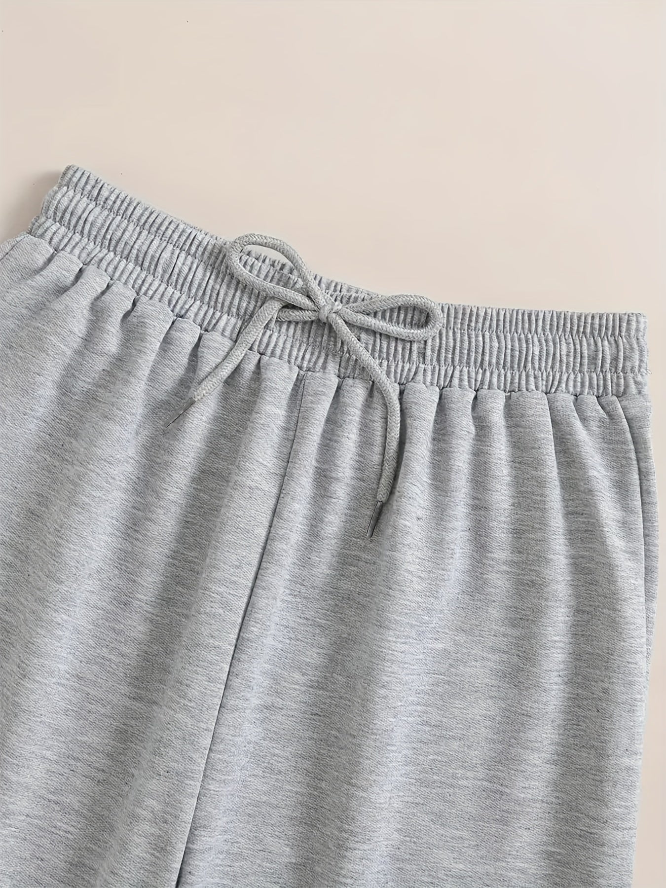 Antmvs Hearts Print Jogger Pants, Drawstring Waist Casual Sports Sweatpants, Women's Clothing