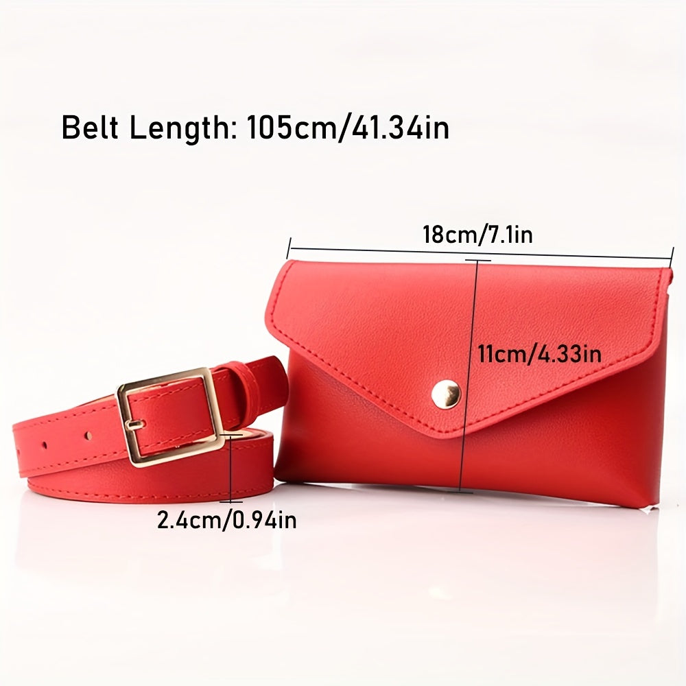 Stylish Waist Bags Women Leather PU Adjustable Waist Bags Waist Bags Wallets Phone Bags Women Work Bags for Sports Hiking Run