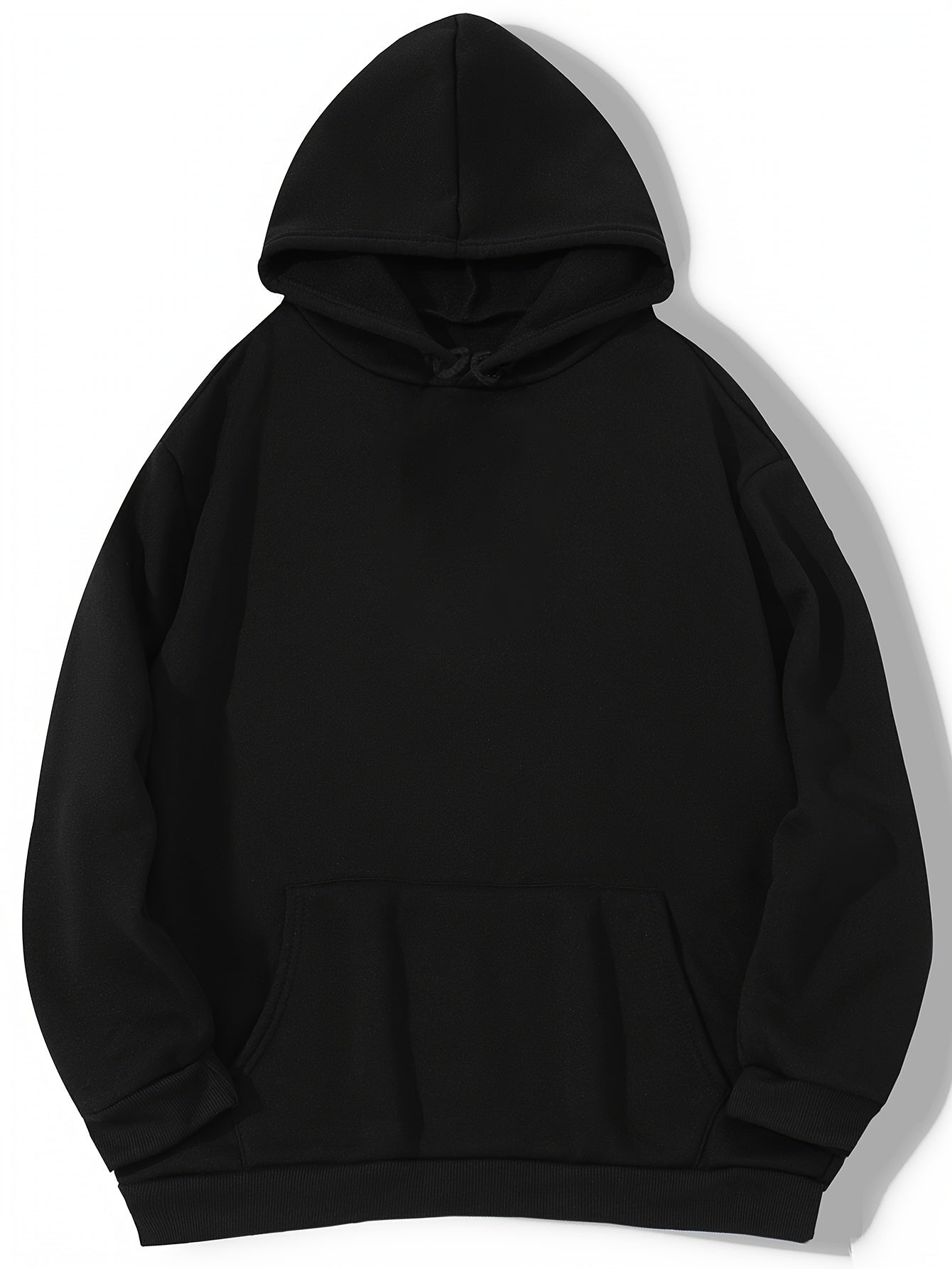 Antmvs Grey Thermal Hoodies, Kangaroo Pocket Casual Sweatshirt For Fall & Winter, Women's Clothing