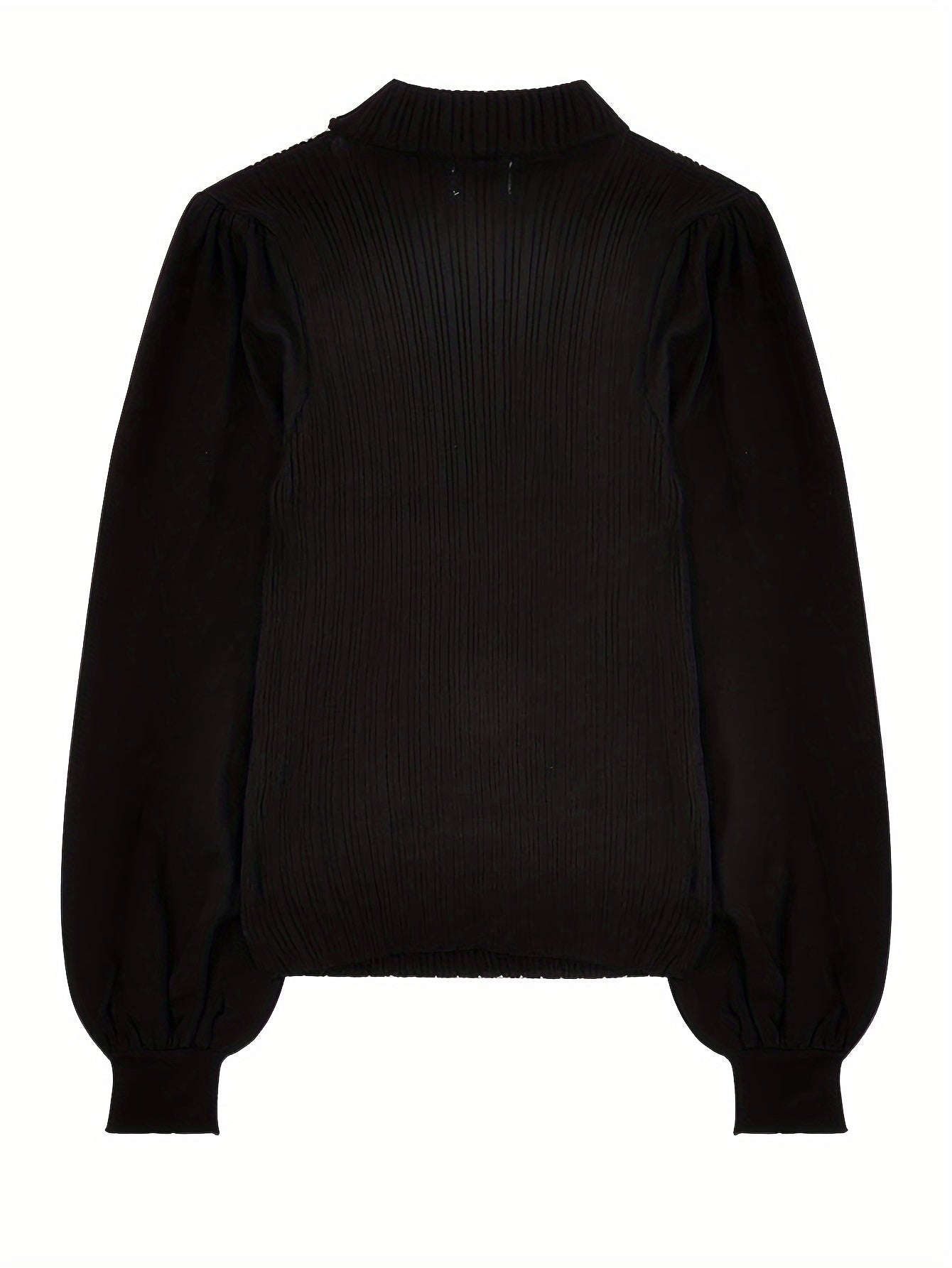 Antmvs Solid Color Halter Neck Pullover Sweater, Y2K Cut Out Long Sleeve Slim Sweater For Fall & Winter, Women's Clothing