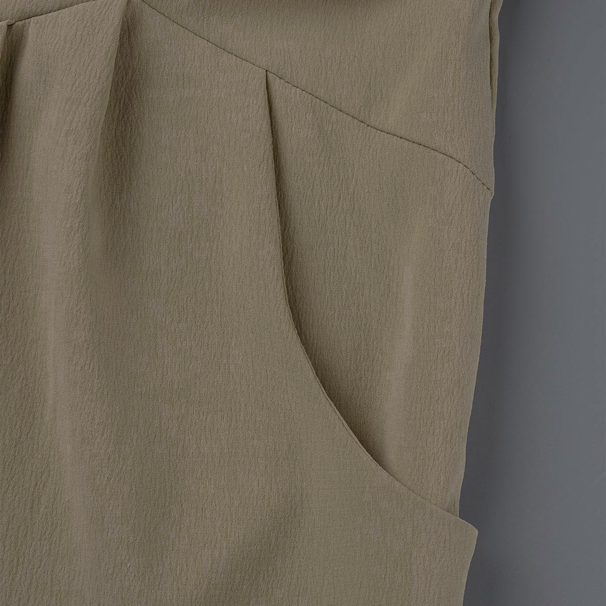 Antmvs Casual Solid Square Neck Pocket Loose Jumpsuit(7 Colors)