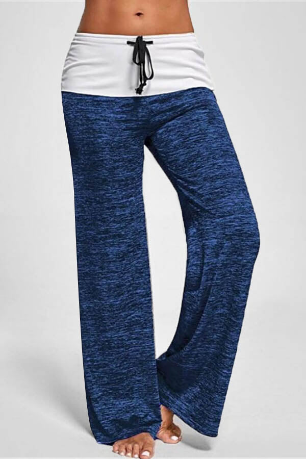 Antmvs Fashion Casual Patchwork Yoga Sweatpants
