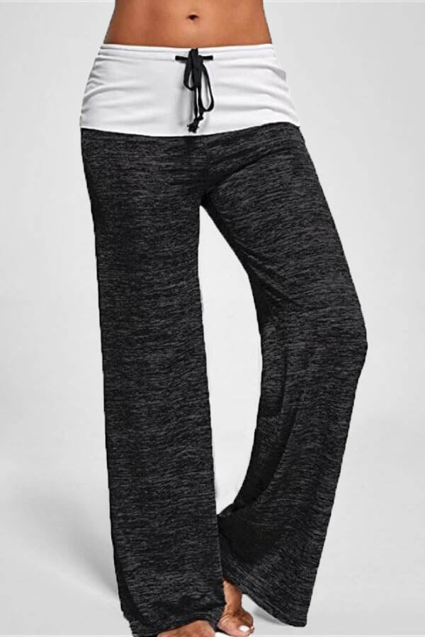 Antmvs Fashion Casual Patchwork Yoga Sweatpants