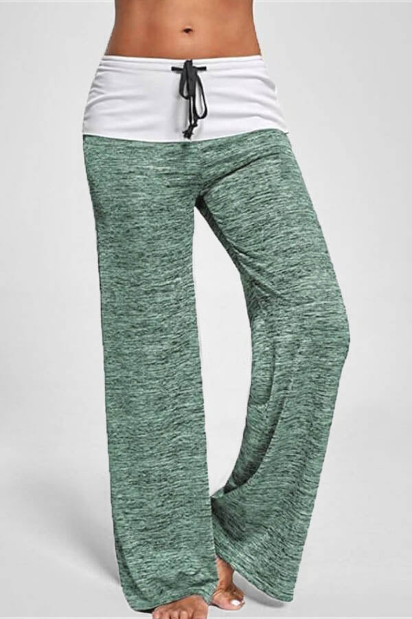 Antmvs Fashion Casual Patchwork Yoga Sweatpants