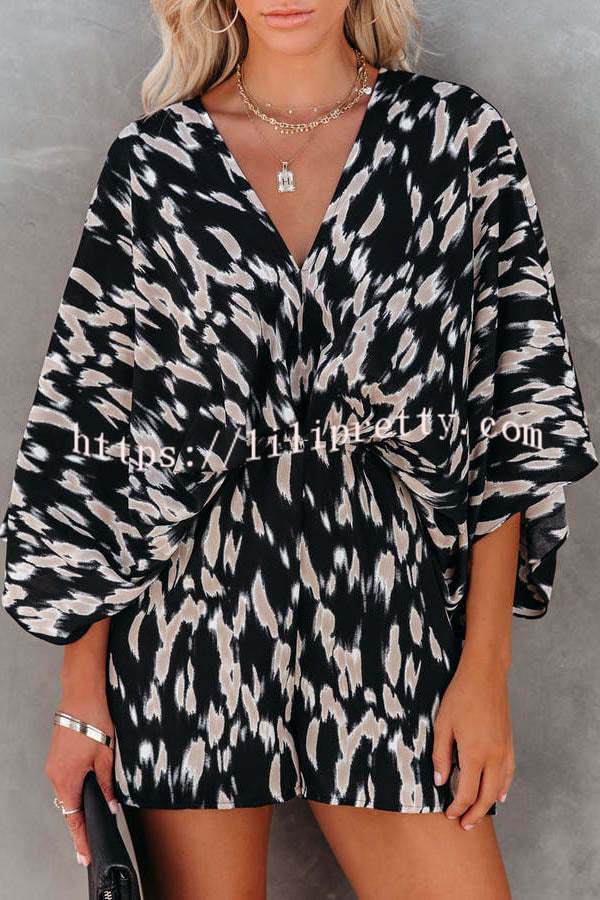 Antmvs On The Lookout Linden Printed Kimono Romper