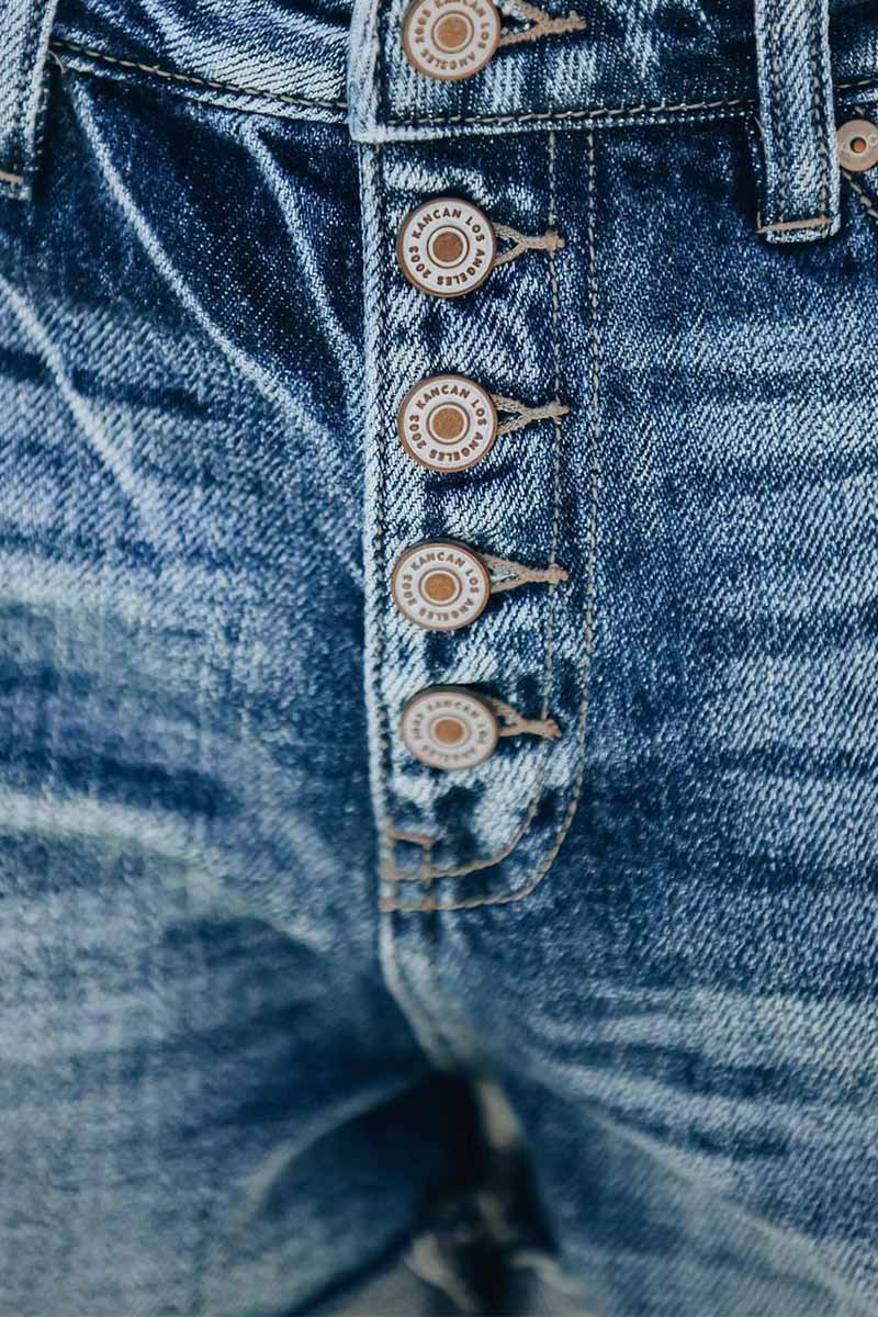 Antmvs Regular Blue Color Straight-Leg Jeans