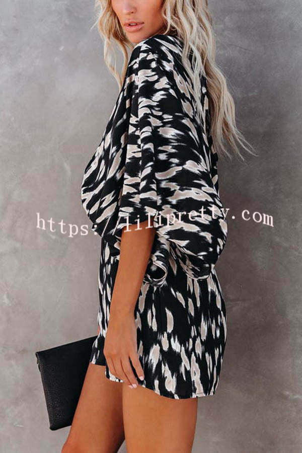 Antmvs On The Lookout Linden Printed Kimono Romper
