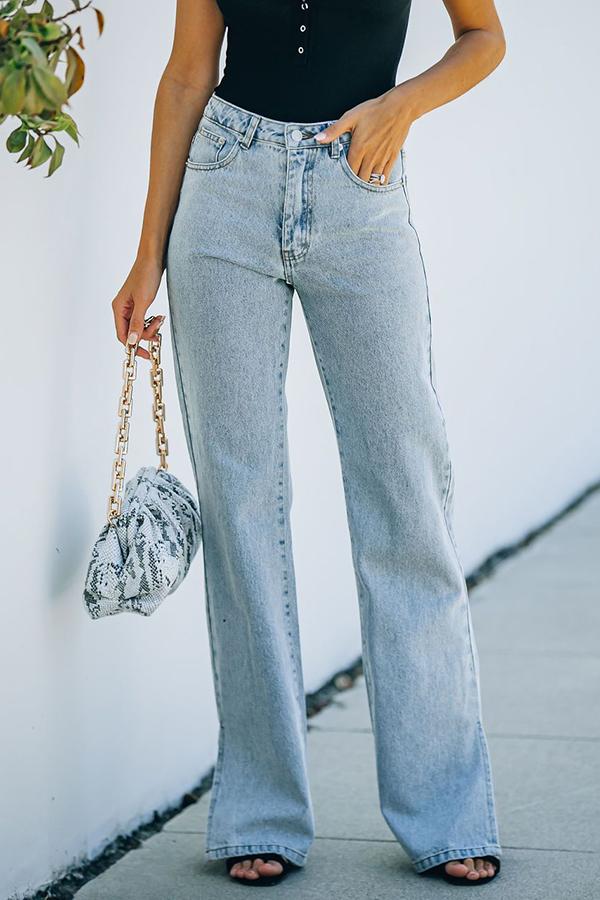 Antmvs Beverly High Rise Slit Ankle Flare Denim