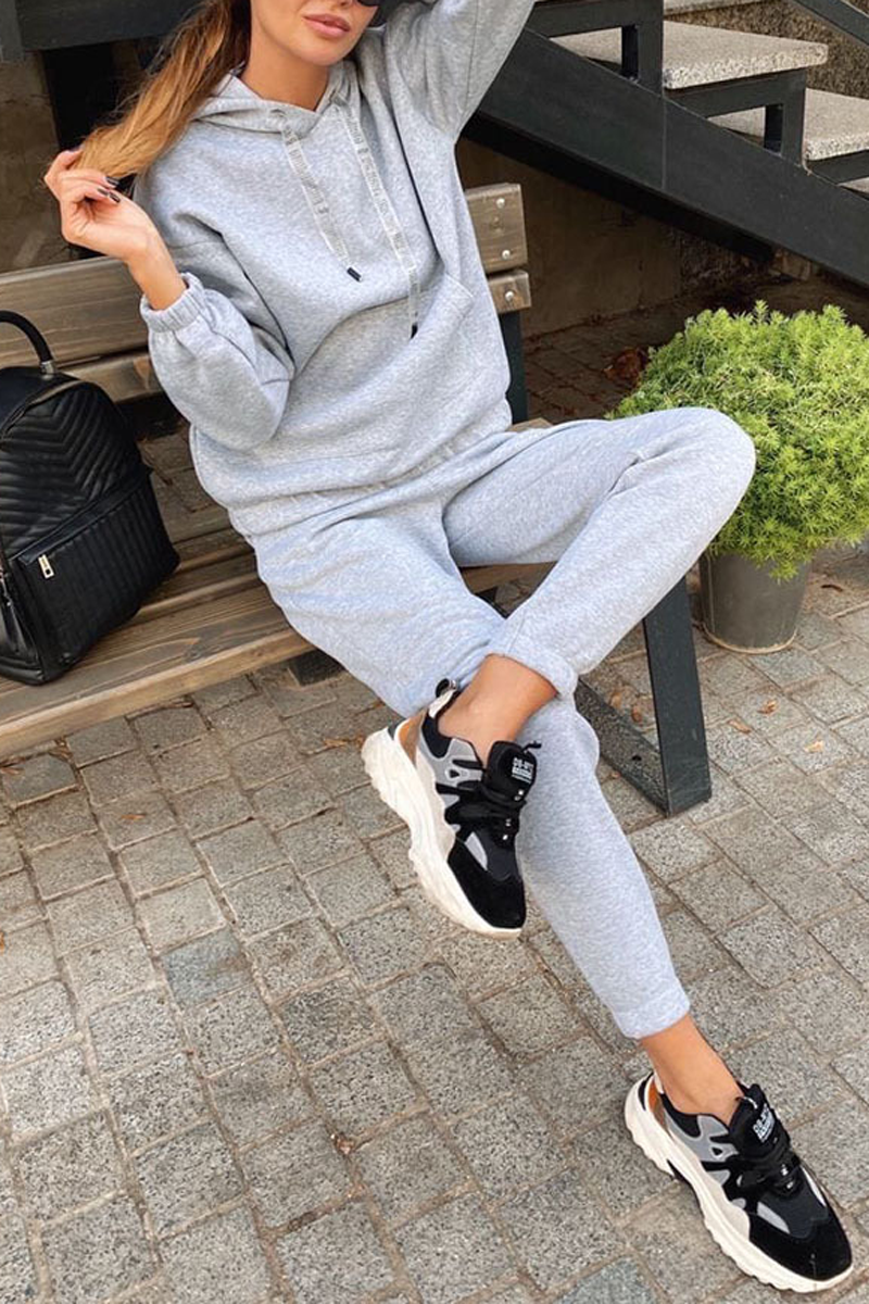 Antmvs Casual Hoodie Two Piece Sets