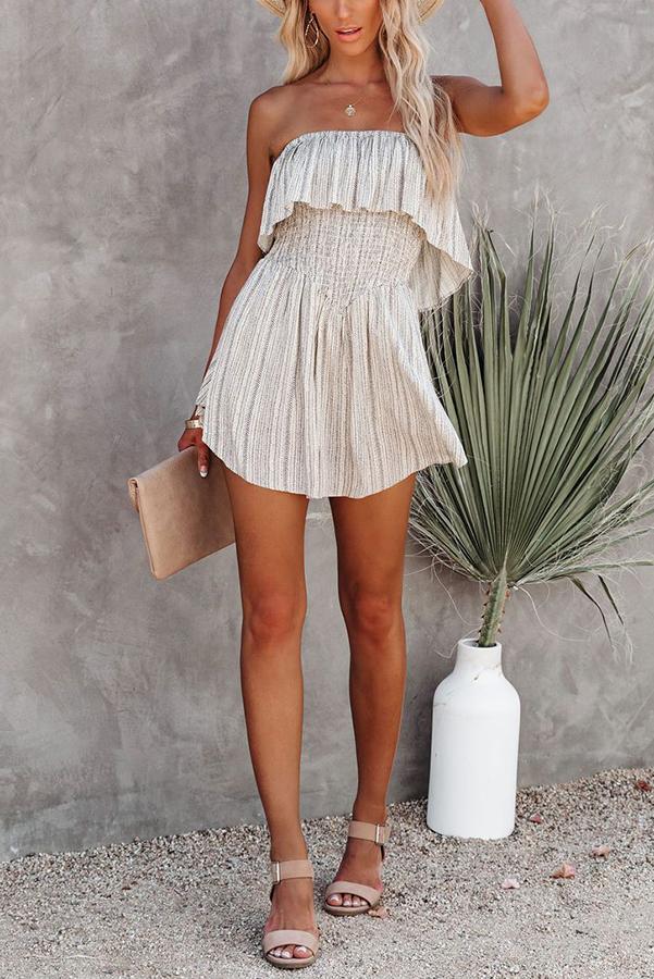 Antmvs Neverending Summer Smocked Strapless Romper