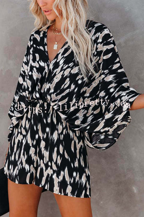 Antmvs On The Lookout Linden Printed Kimono Romper