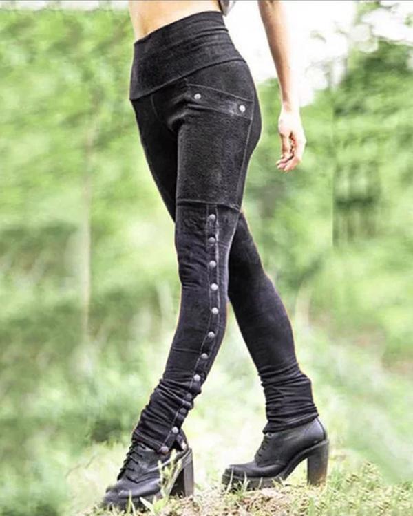 Antmvs Five colors Casual Cotton-Blend Pants