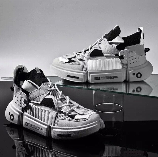 antmvs Men Sport Shoes Thick Bottom Sneakers Men Casual Shoes Lightweight Platform Shoes Soft Breathable Brand Running Shoes