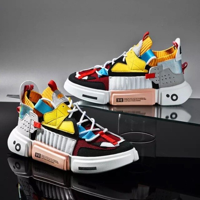 antmvs Men Sport Shoes Thick Bottom Sneakers Men Casual Shoes Lightweight Platform Shoes Soft Breathable Brand Running Shoes