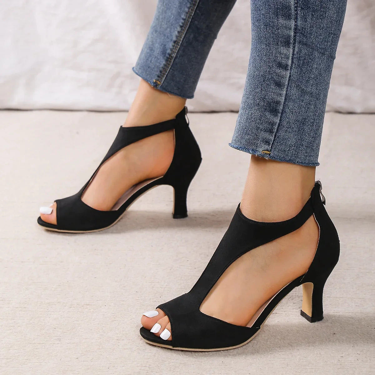 antmvs-Performance Latin Dance Shoes for Women High Heel 6cm Wedding Party Ballroom Rubber Sole Sexy Sandals fall Free Shipping