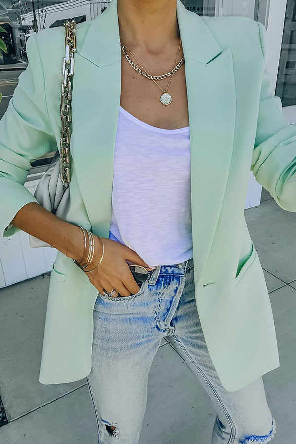 Antmvs Standards Pocketed Bright Colour Blazer Shorts Suit