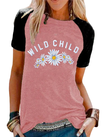 Cotton-Blend Casual Short Sleeve Shirts & Tops