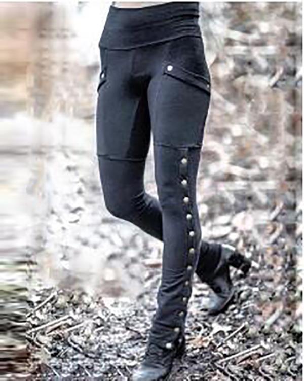 Antmvs Five colors Casual Cotton-Blend Pants