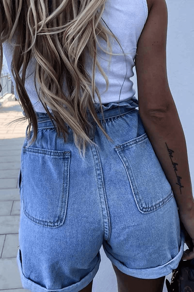 Antmvs Casual Sweet Loose Denim Shorts