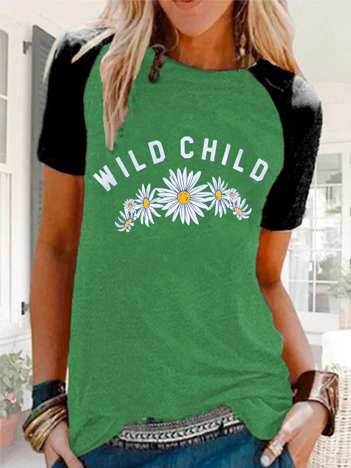 Cotton-Blend Casual Short Sleeve Shirts & Tops