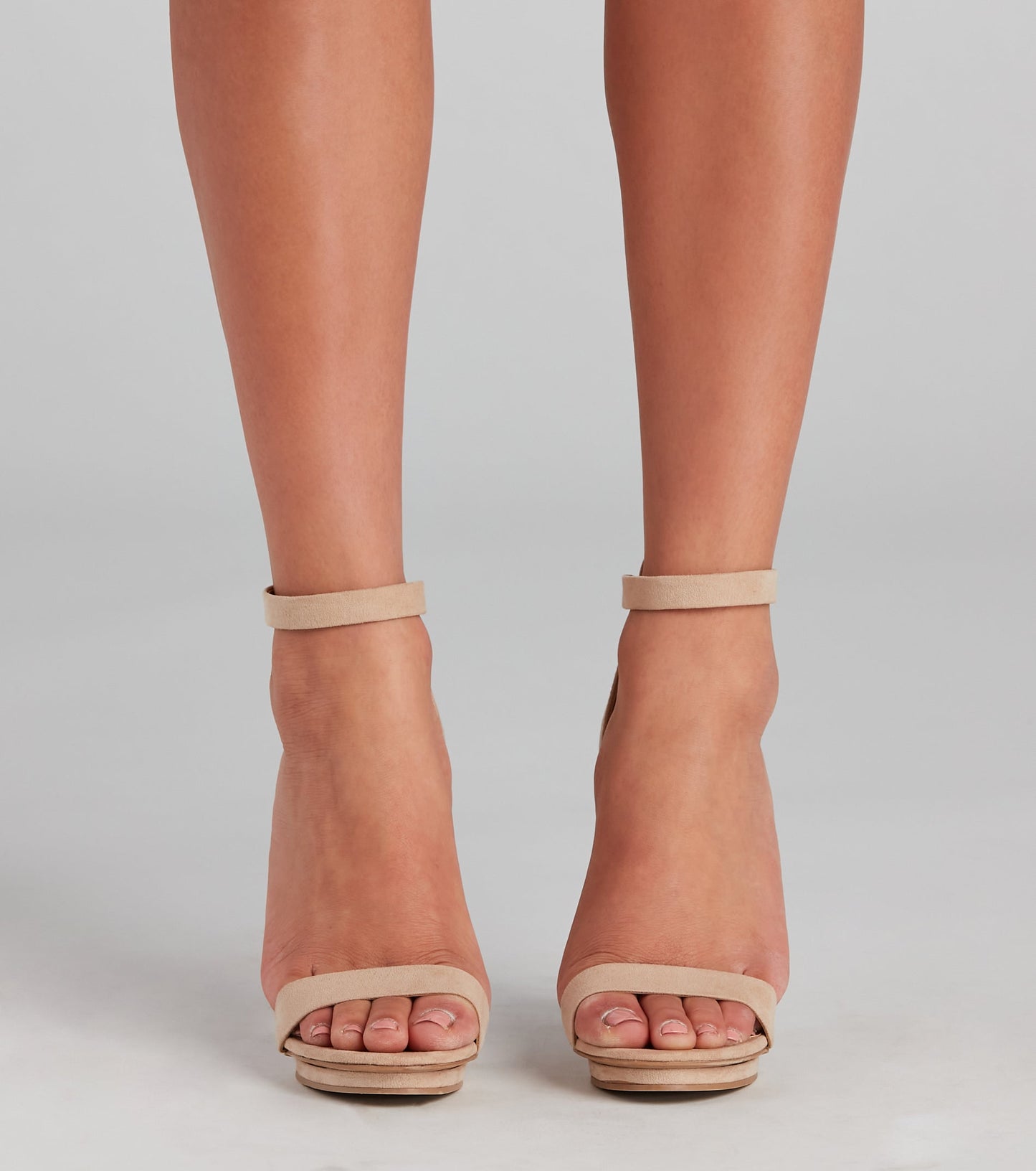 Antmvs Fab Faux Suede Island Heels