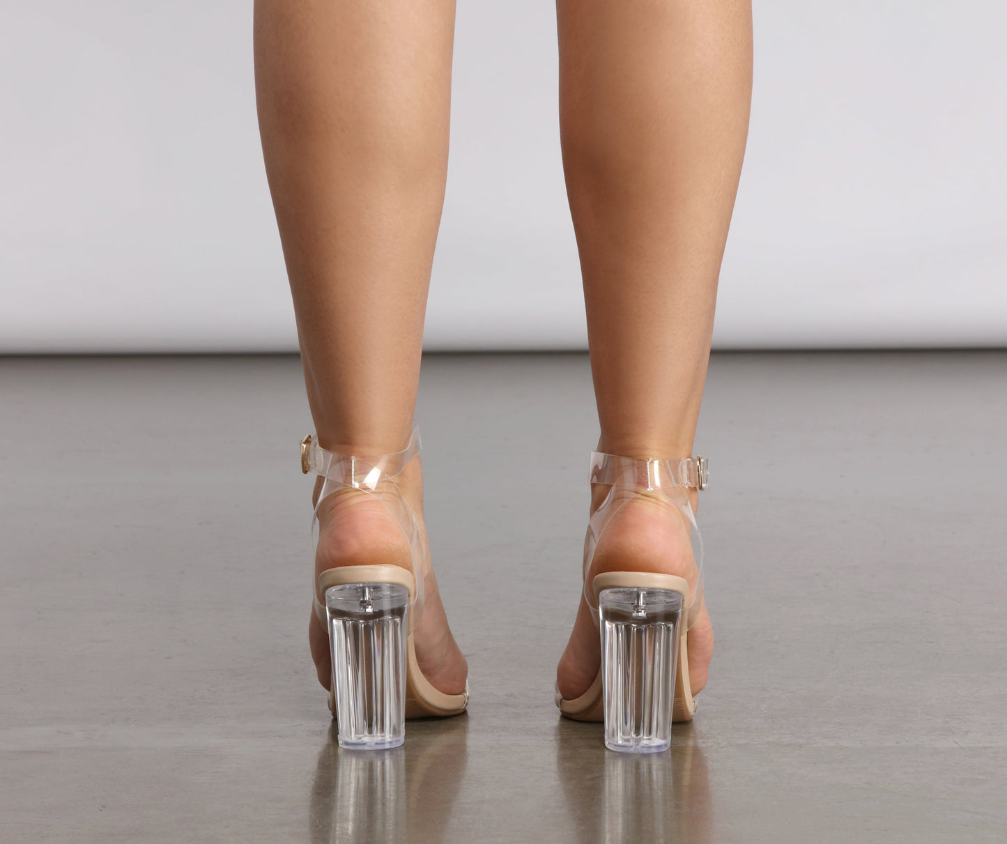 Antmvs Let Me Be Clear Lucite Heels