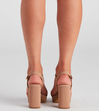 Antmvs Step In Nubuck Block Heels