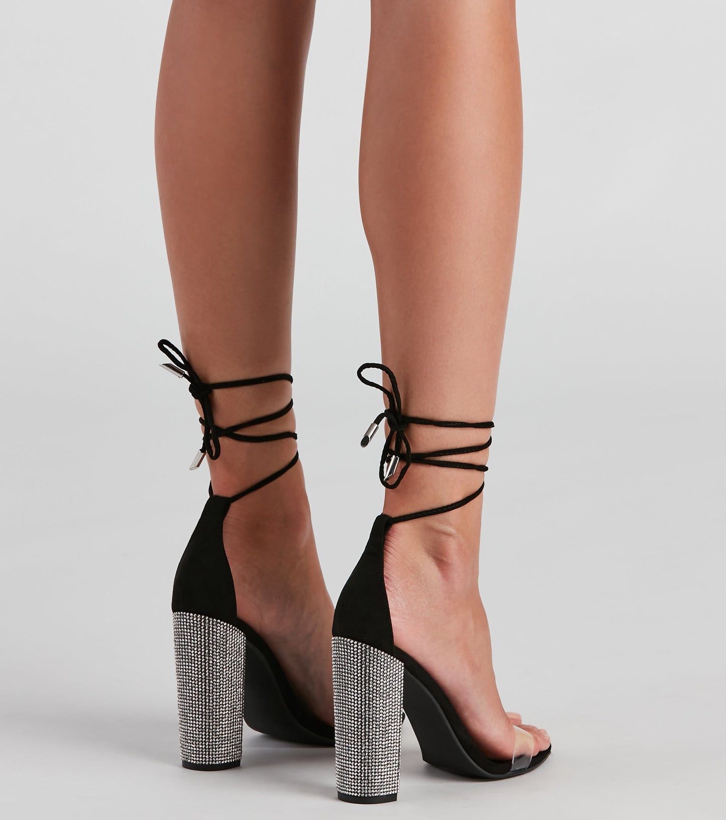 Antmvs Glam Exit Lace-Up Block Heels