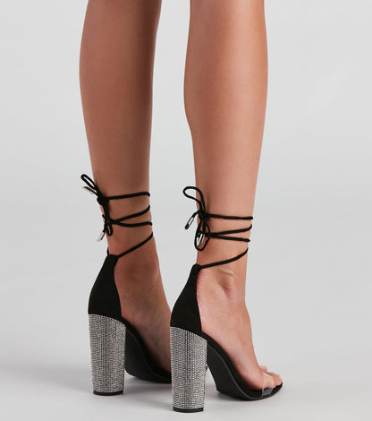 Antmvs Glam Exit Lace-Up Block Heels