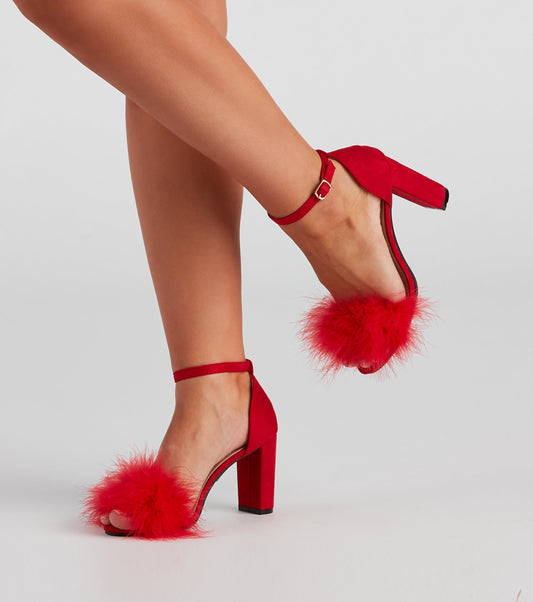 Antmvs Marabou Babe Block Heels