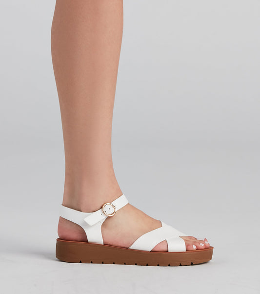 Antmvs Comfort Level Criss-Cross Sandals