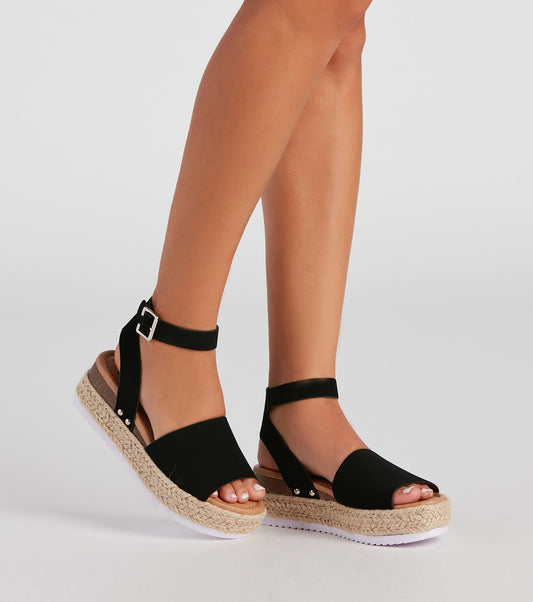 Antmvs Effortless Nubuck Espadrille Sandals