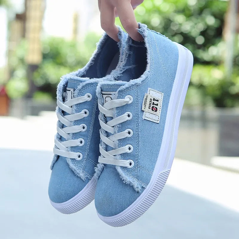 Fashion Canvas Shoe Casual Shoes Sneaker Women Flatl Shoe Low Top Shoes Outdoor Walk