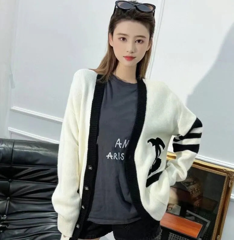 New Women's Sweaters Spring Autumn Loose Casual knitted Cardigan Sweater Women designer sweaters