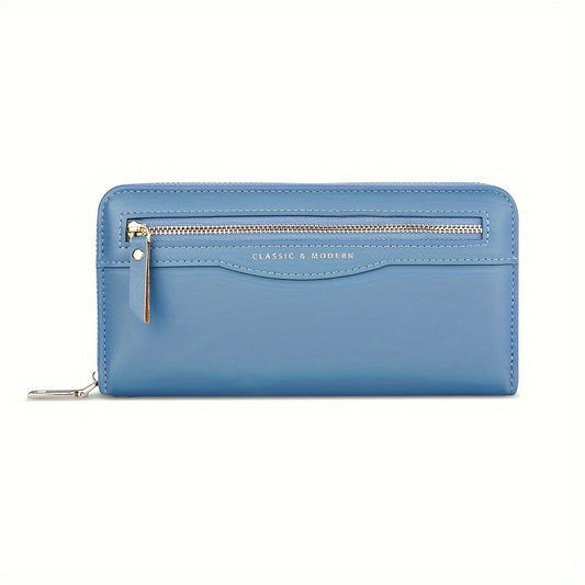 Women's Large Capacity Long Purse, Zipper Clutch Coin Purse, Multifunctional Credit Card Holder