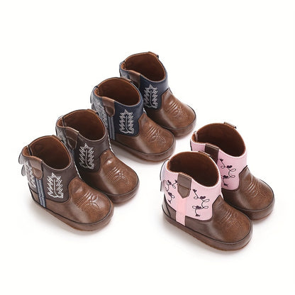 Fashion New Style Baby Boots Cute High Quality Soft Non-Slip Sole 0-1 Year Old Newborn Walking Shoes