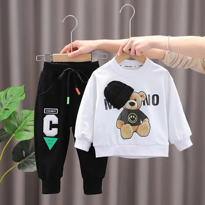 Selling Designer Baby Girls Boys Clothing Sets Children Casual Clothes  Spring Kids Vacation Outfits Fall Cartoon Long Sleeve T Shirt Pants