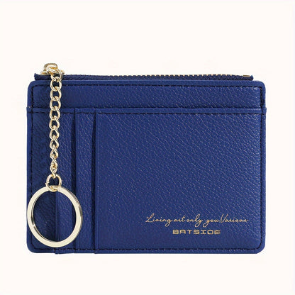 Mini Fashion Credit Card Holder, Ultra Thin Coin Purse, Women's Casual Clutch Wallet & Case