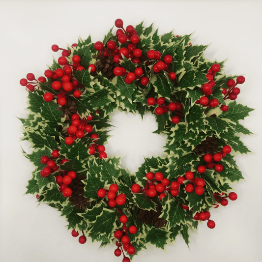 1pc Festive Artificial Christmas Wreath - Perfect for Door & Home Decor, Indoor/Outdoor Holiday Garland