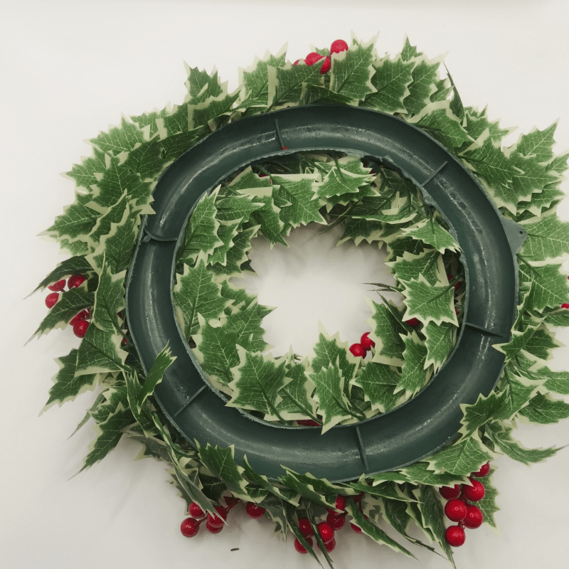 1pc Festive Artificial Christmas Wreath - Perfect for Door & Home Decor, Indoor/Outdoor Holiday Garland