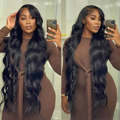 250% Density 13x4 Lace Front Wigs Human Hair Body Wave Wig 28inch Glueless Wigs Human Hair Wig for Women HD Lace Frontal Wigs Human Hair Pre Plucked with Baby Hair