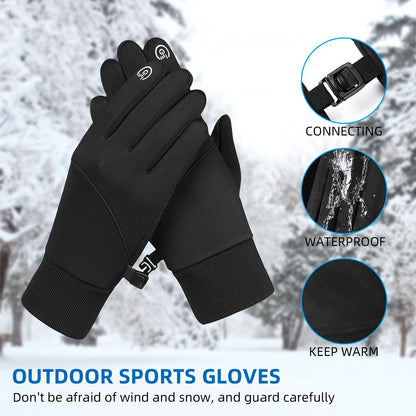 Waterproof Winter Cycling Gloves - Touchscreen Compatible, Thermal and Anti-Slip for Men and Women