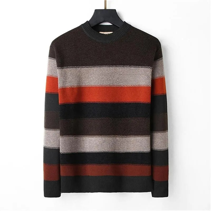 designer sweater men Sweater Women's Autumn Round neck striped fashion Long Sleeve Women High End Jacquard Cardigan knitting Sweaters Coats