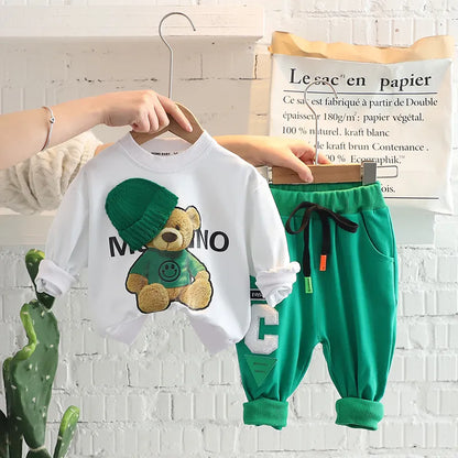 Selling Designer Baby Girls Boys Clothing Sets Children Casual Clothes  Spring Kids Vacation Outfits Fall Cartoon Long Sleeve T Shirt Pants