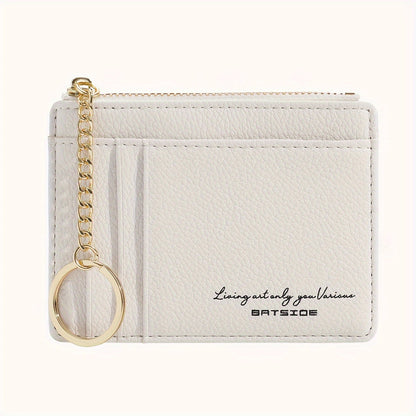 Mini Fashion Credit Card Holder, Ultra Thin Coin Purse, Women's Casual Clutch Wallet & Case