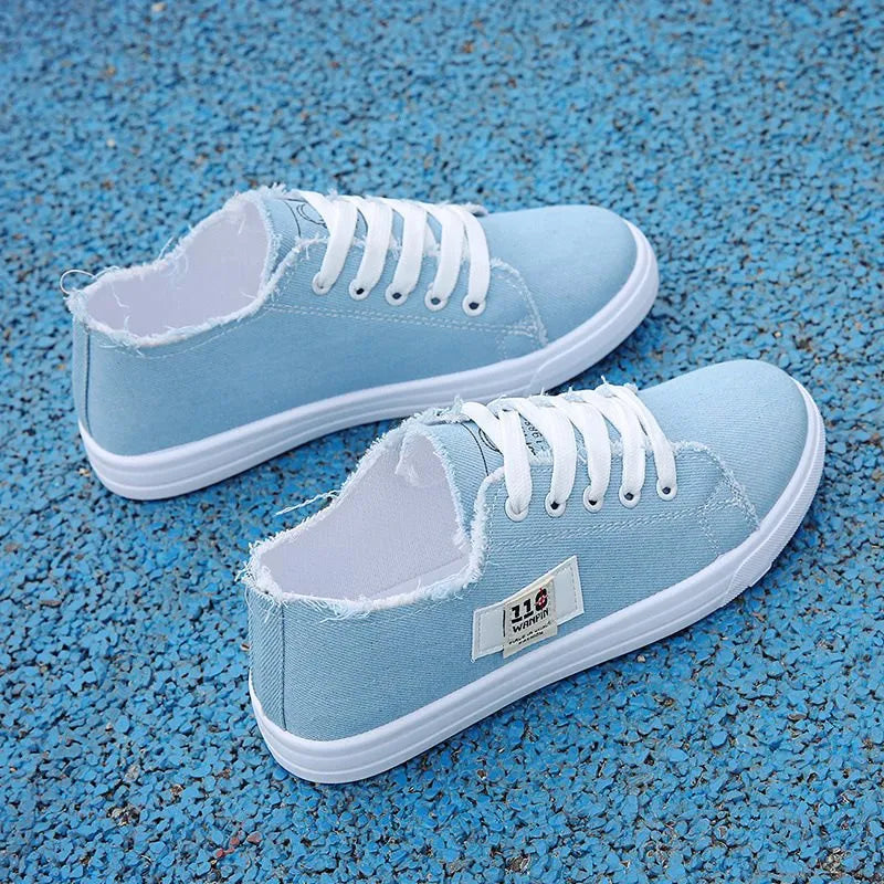 Fashion Canvas Shoe Casual Shoes Sneaker Women Flatl Shoe Low Top Shoes Outdoor Walk