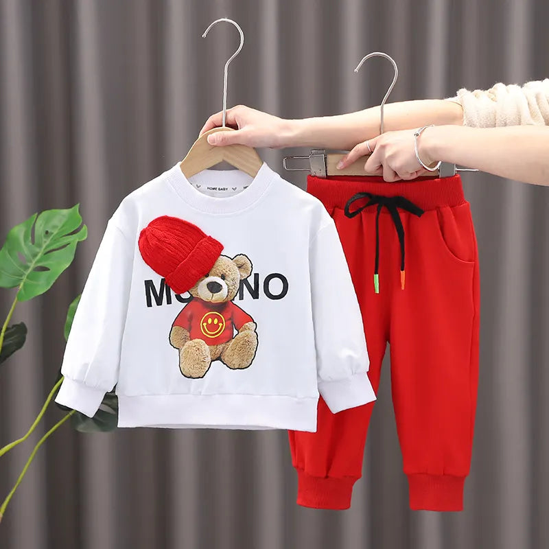 Selling Designer Baby Girls Boys Clothing Sets Children Casual Clothes  Spring Kids Vacation Outfits Fall Cartoon Long Sleeve T Shirt Pants