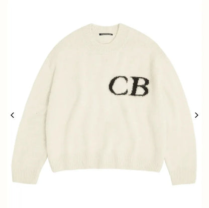 cole buxton Men's Sweaters  CB Latter Knit Jacquard Cole Buxton Sweater Men Women Quality Loose Sweatshirts Clothing 230823